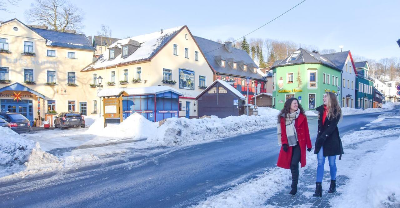Hotel Erbgericht Buntes Haus Seiffen Dış mekan fotoğraf